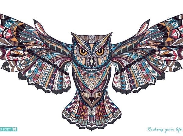 Large Back & Chest colorful Traditional Tattoo Stickers (BC-209) — Press-On Nails by Daisy Labs