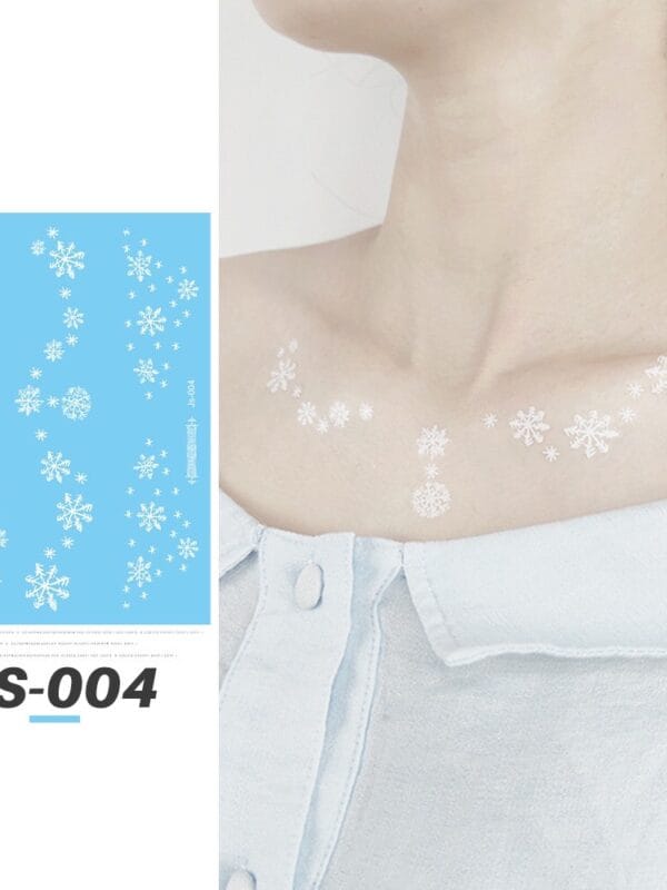 White Traditional Tattoo Stickers (JS-003) — Press-On Nails by Daisy Labs