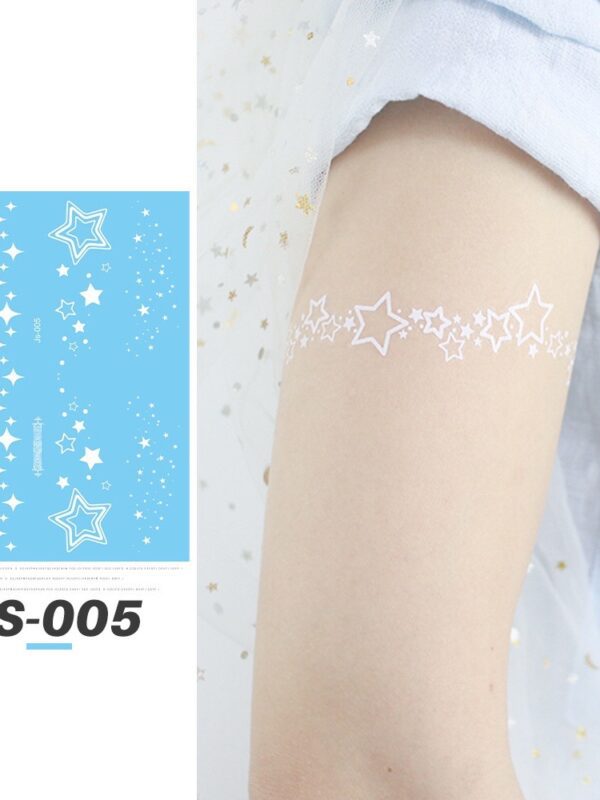 White Traditional Tattoo Stickers (JS-003) — Press-On Nails by Daisy Labs