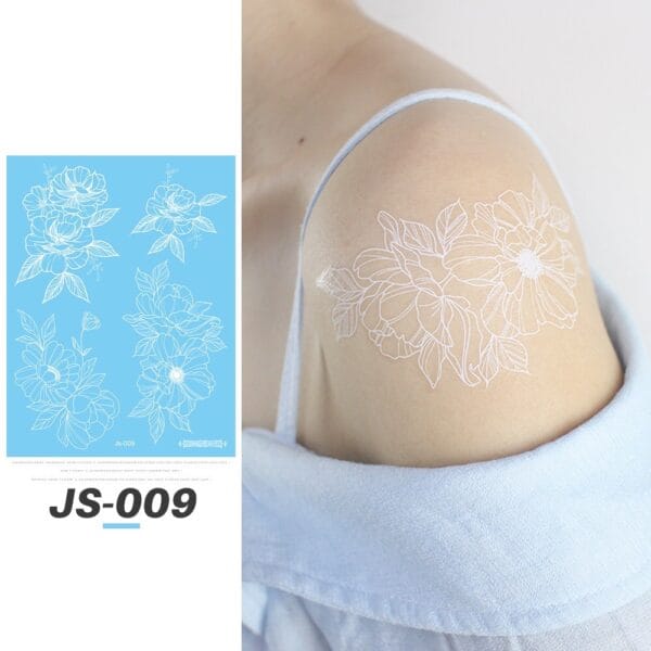 White Traditional Tattoo Stickers (JS-009)